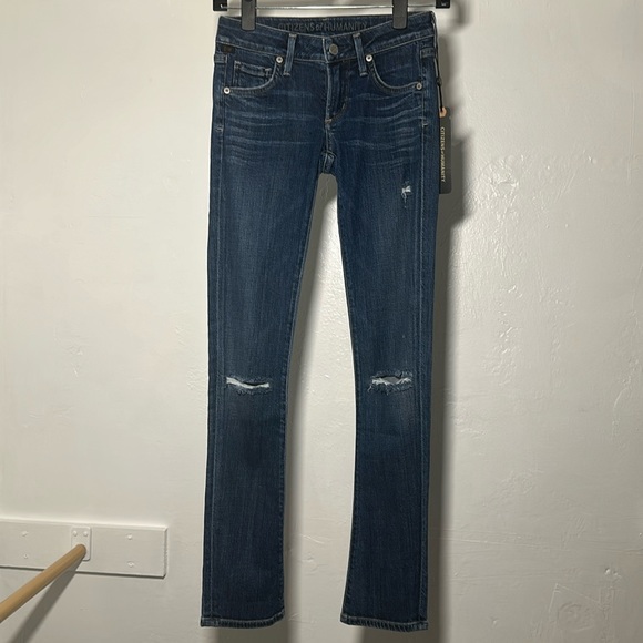 NWT Citizens of Humanity Racer Lowrise Skinny Jeans Size 24 - Picture 1 of 16